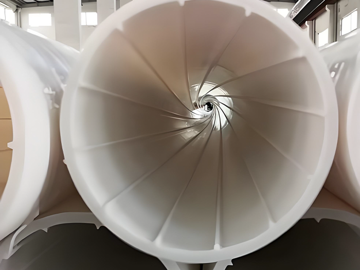 DN110实壁内螺旋静音管